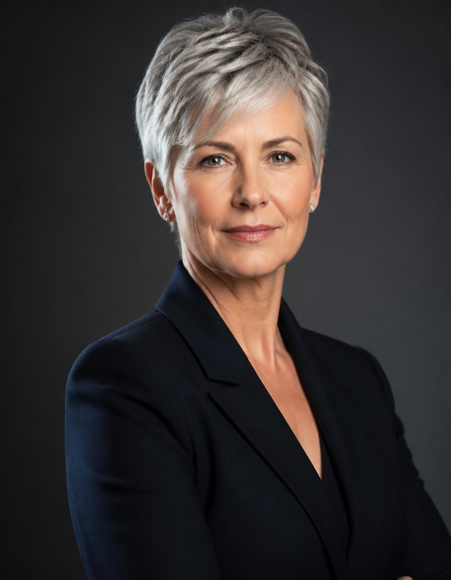 Example style: refined formal executive portrait